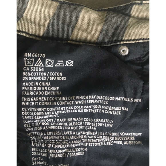 BDG Striped High Rise Dree Cheeky Jean Shorts - Picture 7 of 7